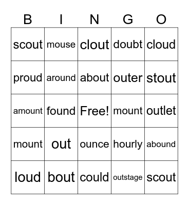 ou Bingo Card