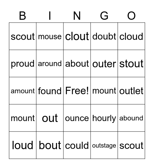 ou Bingo Card