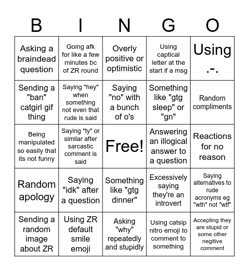 Bingo Card