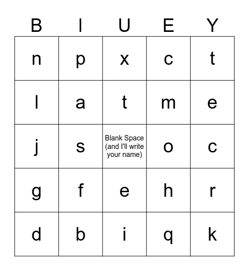 AP Lang Grammar Bingo Card
