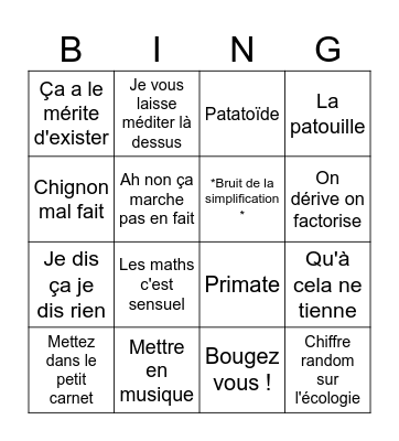 Bingo Toulousain Bingo Card