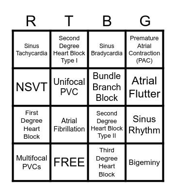 RHYTHM BINGO Card