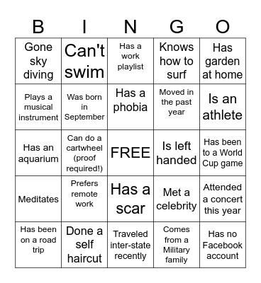 PaperStreet Bingo Card
