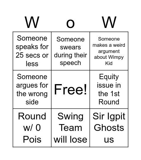 ICDC BINGO! Bingo Card