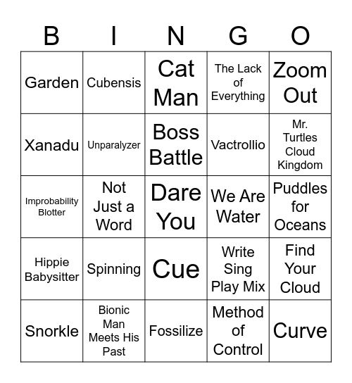 IL / MI Dosio Bingo Card