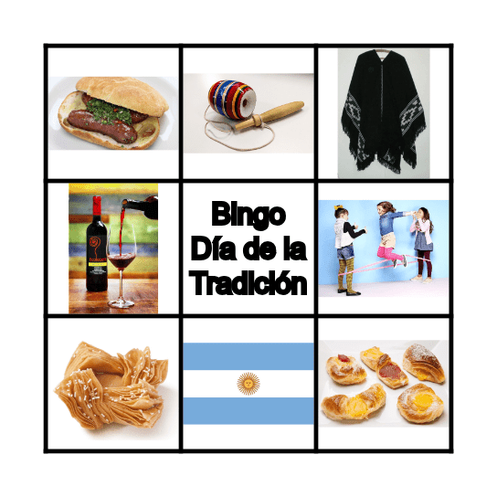Día de la Tradición Bingo Card