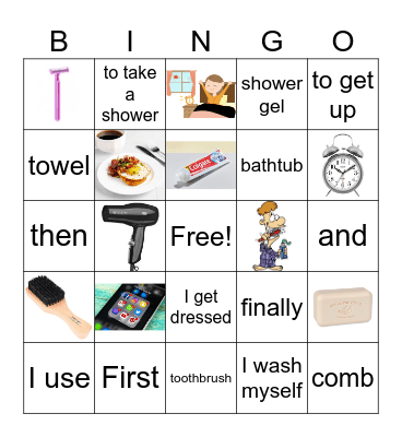 La routine Bingo Card