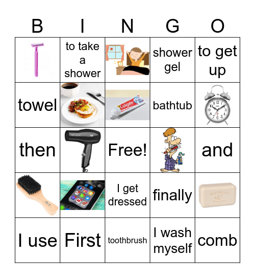 La routine Bingo Card