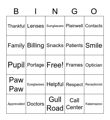 Hiemstra Bingo Card