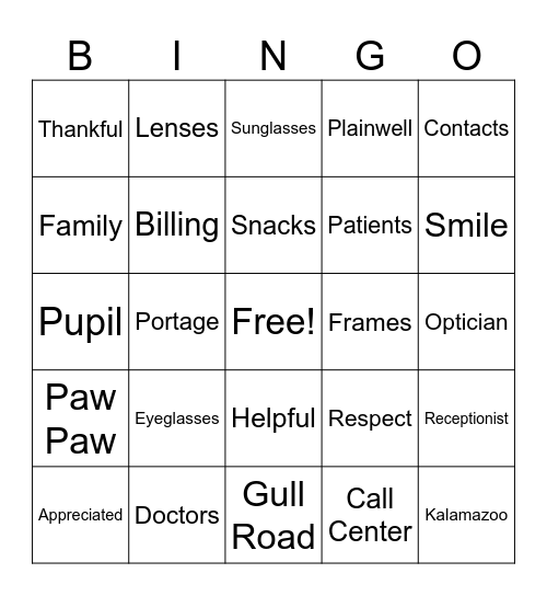 Hiemstra Bingo Card