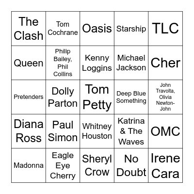 SL1 Bingo Card