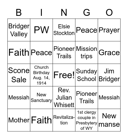 FIRED UP! Bingo Card