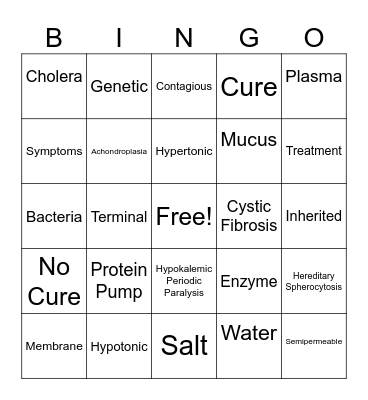 Presentation Bingo Card