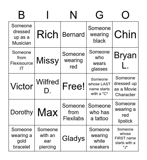 Flexi Bingo Card