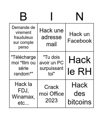 Zenk-offtopic Bingo Card