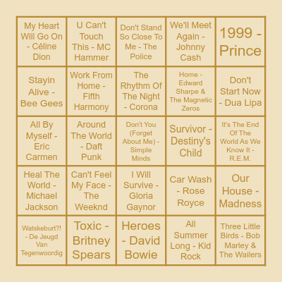 THE STAY SAFE EDITION Bingo Card