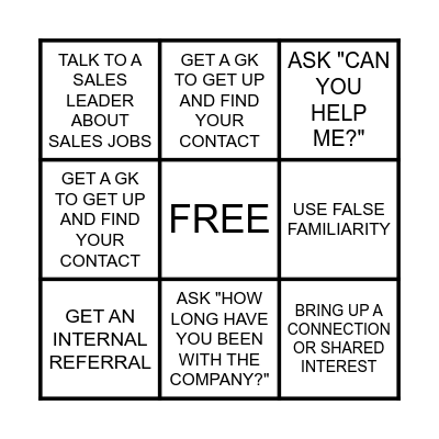 Navigating Gatekeepers Bingo Card