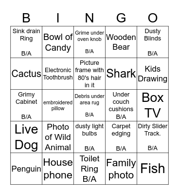 Scavenger Hunt BINGO Card