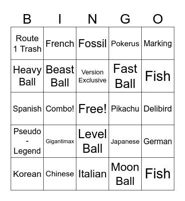 Surprise Trade Bingo! Bingo Card