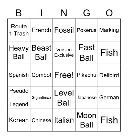 Surprise Trade Bingo! Bingo Card