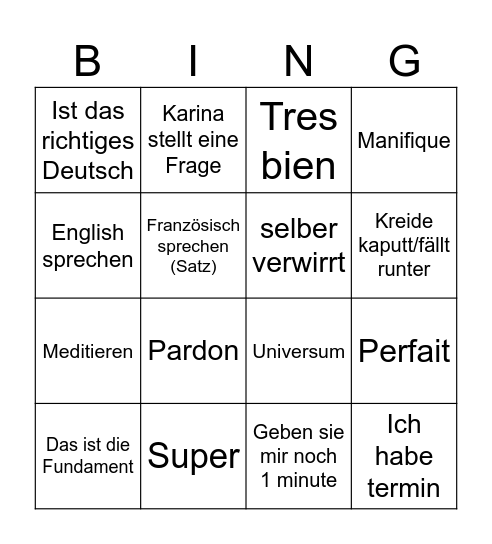 Ouaggag Bingo Card