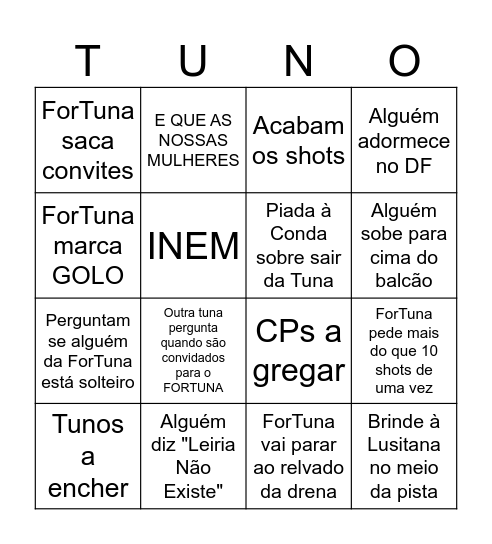 FESTIVAL DO CRACK - XVII FITUMIS Bingo Card