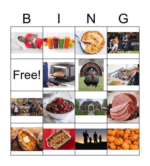 Thanksgiving Bingo Card