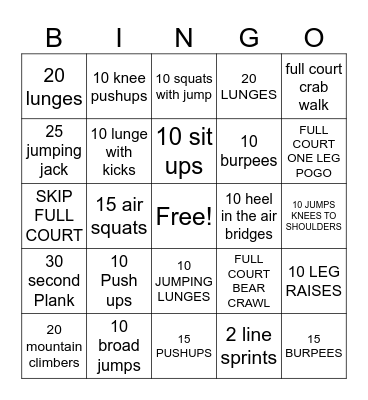 Lets have fun! Bingo Card
