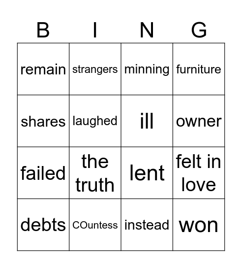 Million Pound Bank Note Bingo Card