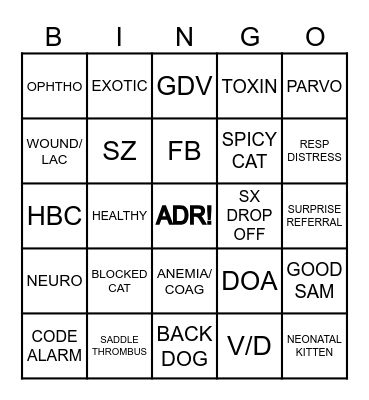 Nov 10 2023 Bingo Card
