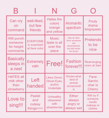 My Bingo!! Bingo Card
