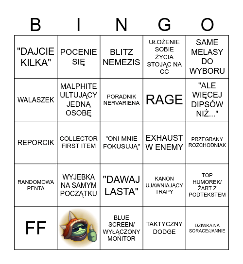 ARAMKOWE BINGO Card