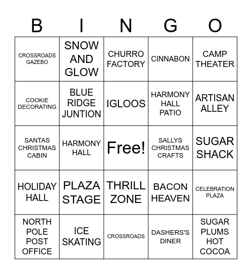 WINTERFEST BINGO Card