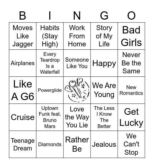 Decade of Pop 2010 Bingo Card