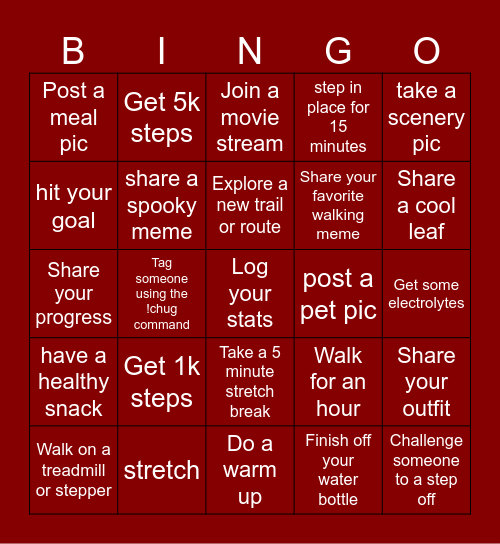 Imperial Bingo Card