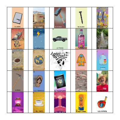 AWL LOTERIA Bingo Card