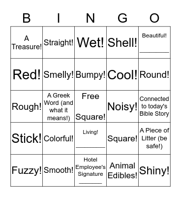 Scavenge for Something........ Bingo Card
