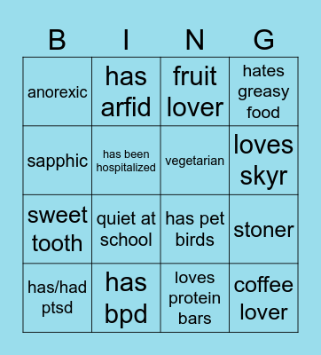 My Bingo Card