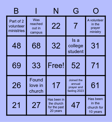 Salo-salo BINGO Card