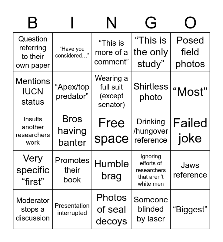 Secret bingo Card