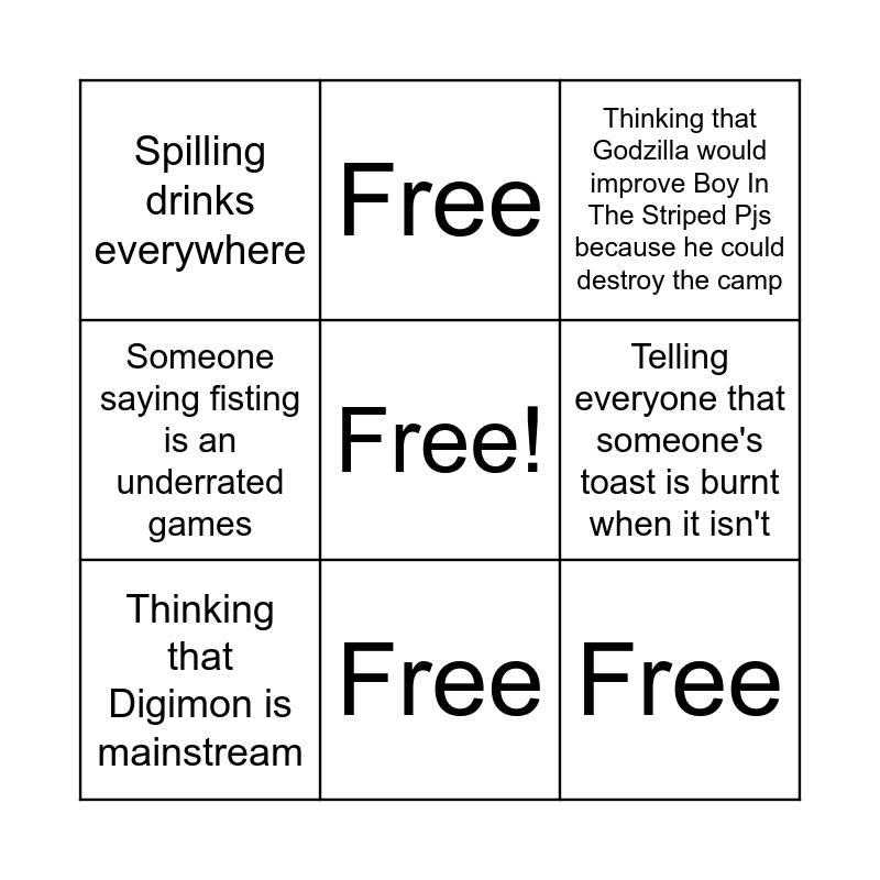 BOARD GAME NIGHT BINGO Card