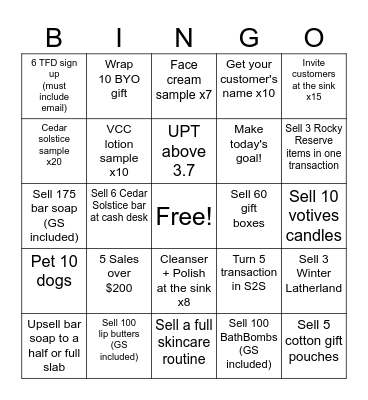 Rocky Bingo! Bingo Card
