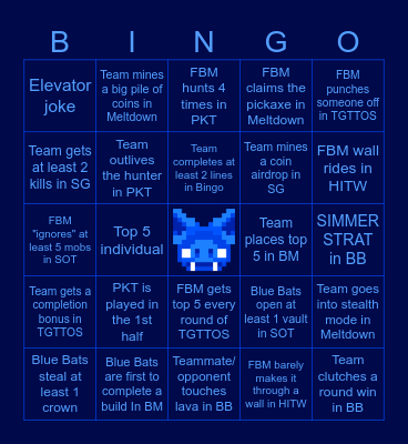 FBM MCC PARTY Bingo Card
