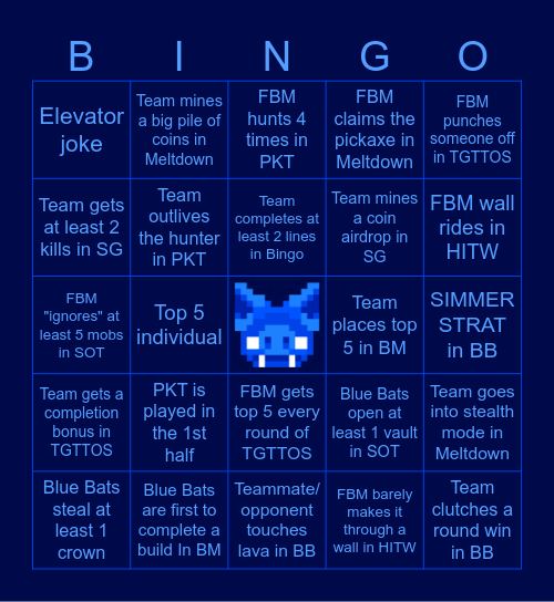 FBM MCC PARTY Bingo Card