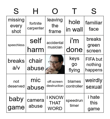 Rage Bingo Card