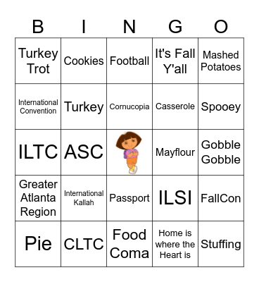 BBYO Friendsgiving Bingo Card