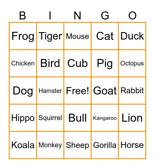 Villager Hunt Bingo! Bingo Card