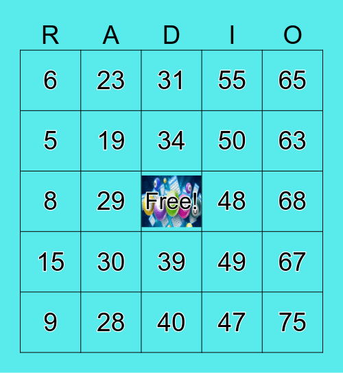 LV700 NET RADIO BINGO Card