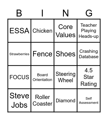 Tuscarawas Valley Local Schools Bingo Card