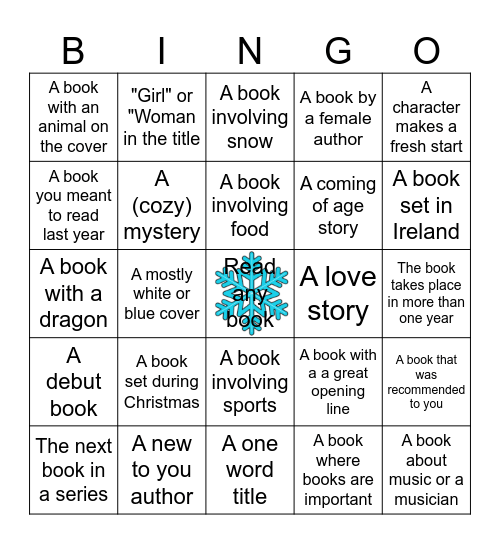 Winter Bingo Card